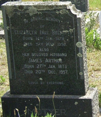MOTYER, James "Arthur"27 Jan 1873 - 20 Dec 1957