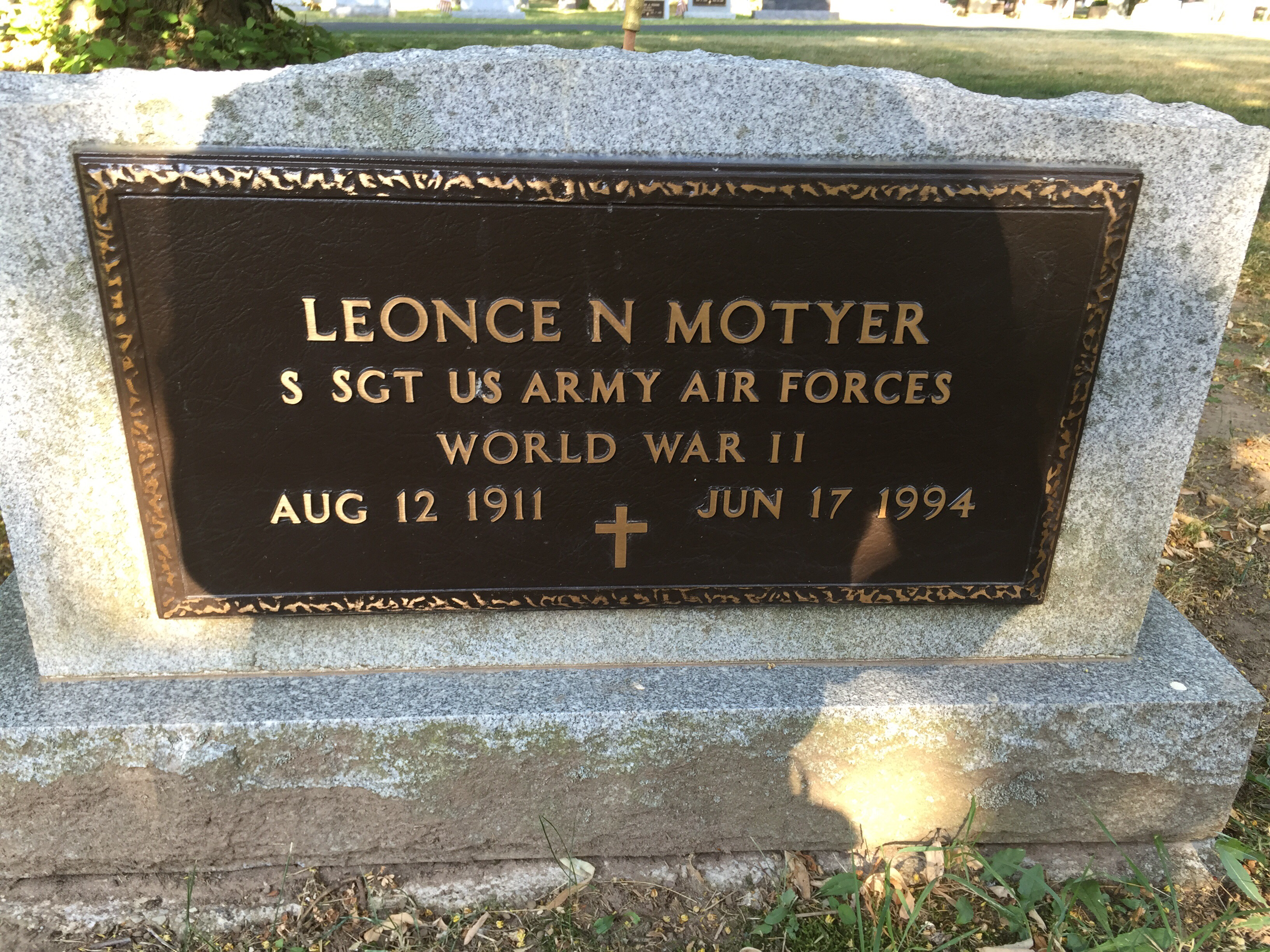 Léonce Nesbitt MOTYER (1911-1994)Webster Union Cemetery, Webster, Monroe County, New York, USADatabase Person-ID:&nbsp;&nbsp;i246